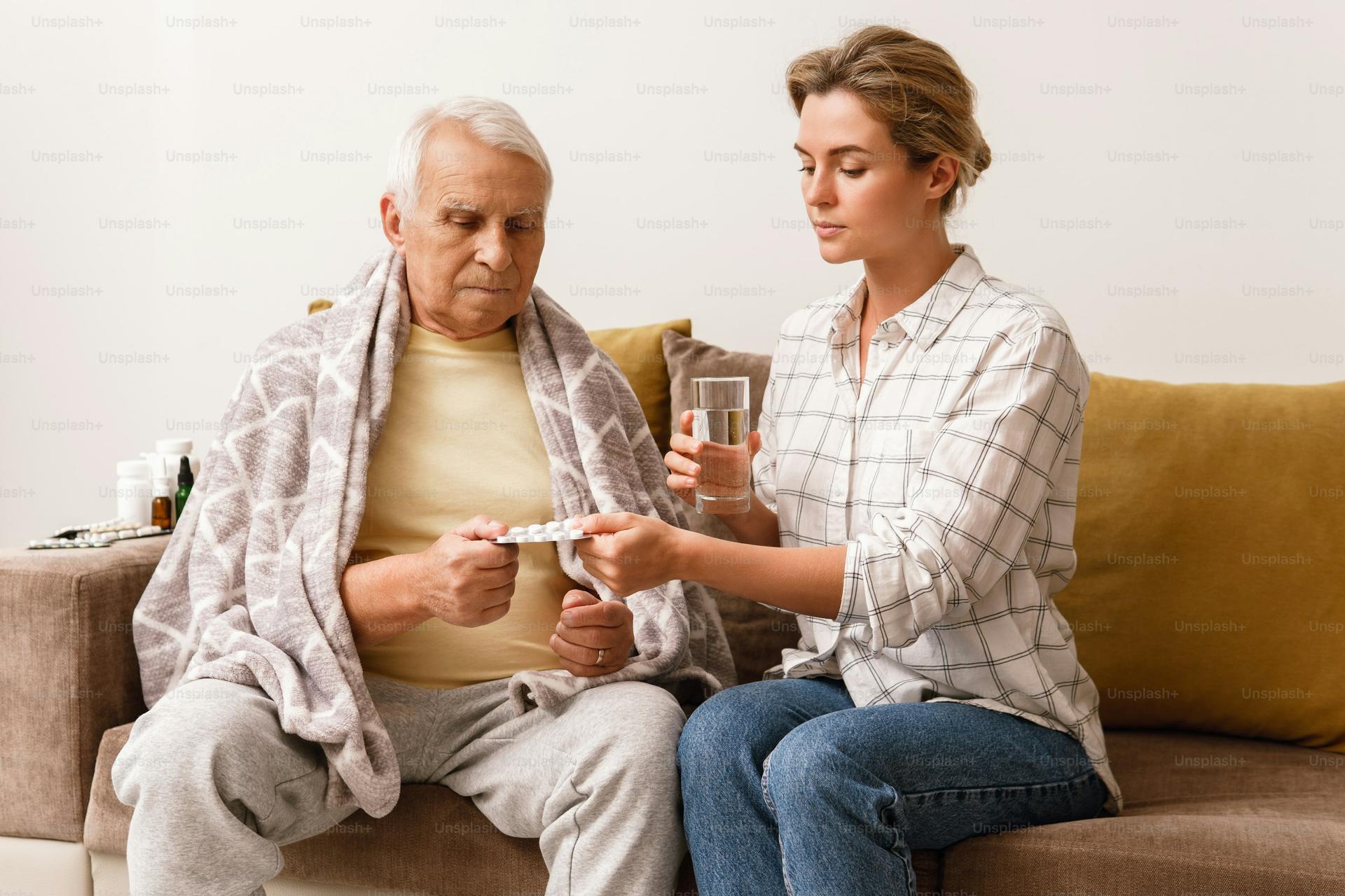 Caregiver using CallCare